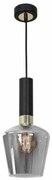 Lampa wisząca, pojedyncza czarna ROMA BLACK 1xE27
