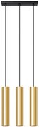 Złota potrójna lampa wisząca sople - 3X A416 F6-W83