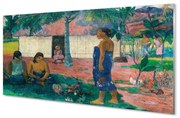 Obraz na szkle No te aha oe riri (Dlaczego jesteś zły?) - Paul Gauguin