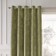 Zasłony termiczne z szenilu w kolorze khaki zestaw 2 szt. 117x183 cm Selene Luxury Chenille – Hyperion