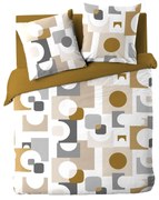 Zestaw pościeli z geometrycznym wzorem, GEOMELO, 240 x 220 cm