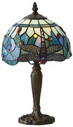 Endon 64088 - Lampa stołowa Tiffany DRAGONFLY 1xE14/40W/230V, śr. 20 cm