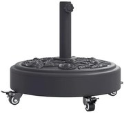 Zdobiona podstawa na kółkach pod parasol ogrodowy E6-Z77