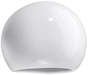 Ceramiczny okrągły kinkiet biały połysk - S486 R9-L20