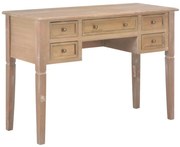 Brązowe minimalistyczne biurko do gabinetu N2-A47