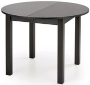 Okrągły Stół Czarny Rozkładany Kuchenny R5-F50