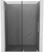 Mexen Velar drzwi prysznicowe rozsuwane 130 cm, grafit, nikiel szczotkowany - 871-130-000-41-97