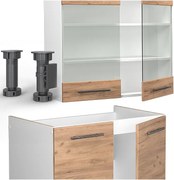 Aneks kuchenny gold power dąb/biały 200x60x81.6 fame-line