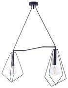 Jupiter 1662 - Żyrandol na lince KAIR 2xE27/60W/230V czarny/chrom