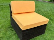 Komplet poszewek na poduszki mebli ogrodowych 70x70 i 70x30 – siedzisko + oparcie – Żółte