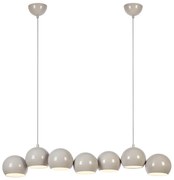 Markslöjd 108914 - Żyrandol na linkach CUPOLO 7xE14/40W/230V szary