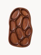 Handmade Acacia Wood Serving Plate Tidy, W 60 Cm