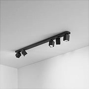 ODDY regulowana kwadratowa lampa ścienna LED, czarna, 5xGu10, Perenz