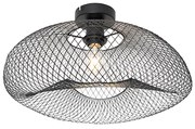 Nowoczesna lampa sufitowa czarna - Zora Nowoczesny Oswietlenie wewnetrzne