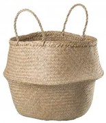 Kosz Z Trzciny Kahs Ø45 X 40 Cm & Natural - Sklum