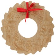 Bambusowa taca do serowania przekąsek BELLUNE wianek świąteczny, Ø 30 cm