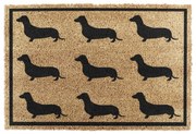 Wycieraczka z włókna kokosowego 40x60 cm Dachshund – Artsy Doormats