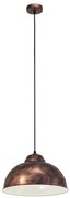 Lampa wisząca w kolorze brązu z metalowym kloszem ø 37 cm TRURO 2 – EGLO