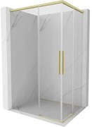 Mexen Rox Duo kabina prysznicowa rozsuwana 85 x 75 cm, transparent, złota szczotkowana - 8C2D-085-075-55-00