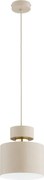 Lampa wisząca na przewodzie ASLI 1xE27/15W/230V beżowa