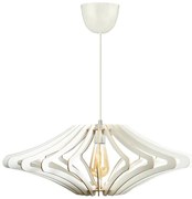 Lampa wisząca na linkę 1xE27/60W/230V, biała, śr. 47 cm