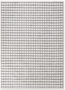 Dywan nowoczesny Jacky Kratka kremowo-szary 80 cm x 150 cm