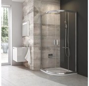 Ravak 3B240C00Z1-Kabina prysznicowa 4-częściowa ćwierćokrągła BLIX 80x80 cm błyszczący chrom