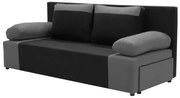 Kanapa sofa 3 os z funkcją spania SONI Czarny/Szary