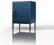 Szafka nocna metalowa na nóżkach granatowa, 424x595x400 mm: MIA Modern