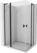 Mexen Mist L Duo kabina prysznicowa uchylna 100 x 90 cm, transparent, czarna - 8A4L-100-090-70-00