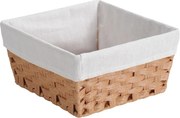 Kesper 17842 Kosz do przechowywania z wkładką tekstylną, 28,5 x 28,5 x 14,5 cm