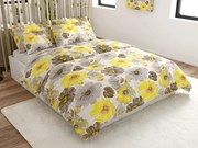 PrzytulneMieszkanie.pl PrzytulneMieszkanie.pl Pościel z mikrofibry FEONELLE żółto-szara Rozmiar pościeli: 70 x 90 cm | 140 x 200 cm