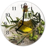 Zegar ścienny okrągły Oliwa z oliwek