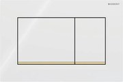 Geberit 115.883.KK.1 - Przycisk spłukujący Sigma30 24,6x16,4 cm biały/złoty