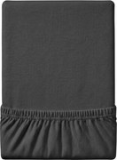PrzytulneMieszkanie.pl Prześcieradło jersey EXCLUSIVE ciemnoszare 90 x 200 cm