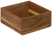 Kwadratowy drewniany organizer TIDY SMART, 15 x 15 x 7 cm