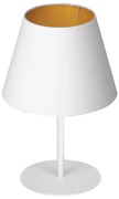 Lampa stołowa ARDEN 1xE27/60W/230V pr. 20 cm biała/złota