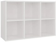 Biały nowoczesny otwarty regał S4-S56