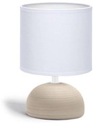 Aigostar - Lampa stołowa 1xE14/40W/230V brązowa/biała