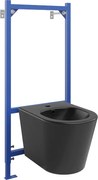 Mexen zestaw podtynkowy bidetowy stelaż Fenix B z bidetem Rico, czarny mat - 69935724885