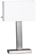 ByRydens 4002680-6524 - Lampa stołowa PRIME 1xE27/5W/230V biały/matowy chrom