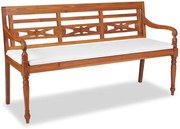 Drewniana ławka ogrodowa brązowaK5-E10