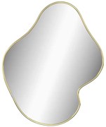 Złote nieregularne lustro wiszące 60x50 cm H9-H67