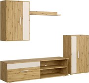 Zestaw mebli dąb artisan+kaszmir L1-S76