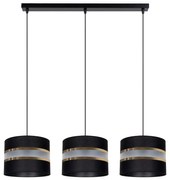 Żyrandol na lince CORAL 3xE27/60W/230V czarny