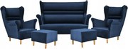 Zestaw wypoczynkowy sofa + 2 fotele Family Meble