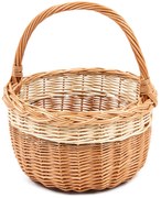 Koszyk wyplatany zakupowy Bolero, śr. 27 cm