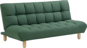 Kanapa 3-osobowa rozkładana z zielonego materiału ESTEBAN