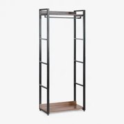 Wieszak Na Ubrania Z Stali I Mdf Ariaster Czarna - Sklum