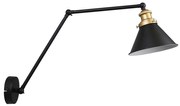 Kinkiet FUNDO 1xE27/40W/230V czarno-złoty